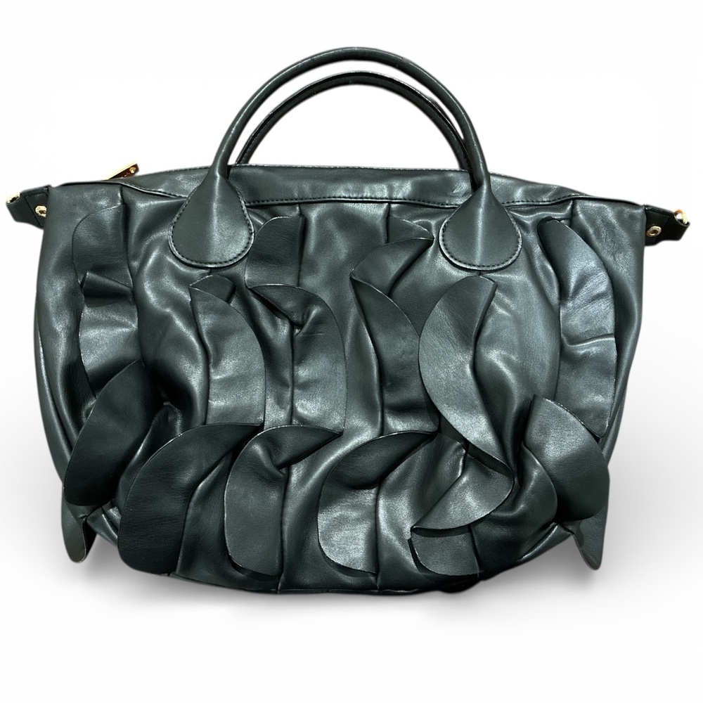 Betsey Johnson Black Spiral Handbag - Picture 2 of 4